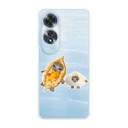 Силиконовый чехол Грузинские котята на Oppo A60