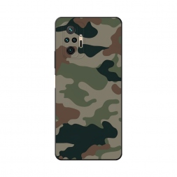 Матовый силиконовый чехол Камуфляж 1 на Xiaomi Redmi Note 10 Pro