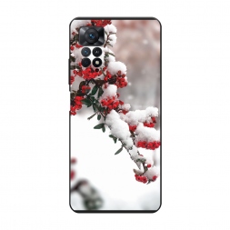 Матовый силиконовый чехол Зима 8 на Xiaomi Redmi Note 11 Pro