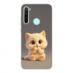 Силиконовый чехол Милый пухлый котик на Xiaomi Redmi Note 8