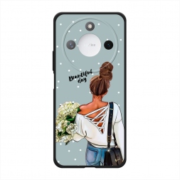 Матовый силиконовый чехол Beautiful day на Honor X9C Smart