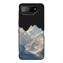 Матовый силиконовый чехол Горы арт 2 на Asus ROG Phone 7