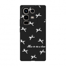 Матовый силиконовый чехол How to tie a bow 1 на Infinix Note 50