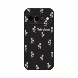 Матовый силиконовый чехол Tulip garden 2 на Google Pixel 11