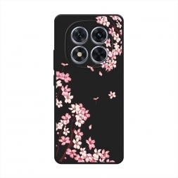 Матовый силиконовый чехол Ветви сакуры 1 на Xiaomi Redmi Note 14 Pro 5G
