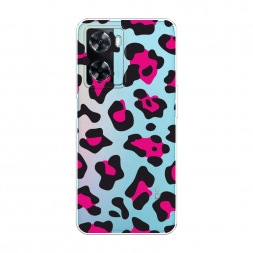 Силиконовый чехол Pink cow spots на Oppo A77 4G