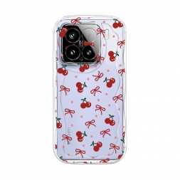 Волнистый чехол Вишни и ленточки на Xiaomi 15