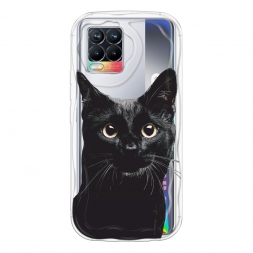 Волнистый чехол Добрый кот 2 на Realme 8