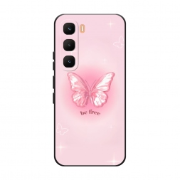 Матовый силиконовый чехол be free butterfly 1 на Infinix Hot 60 Pro