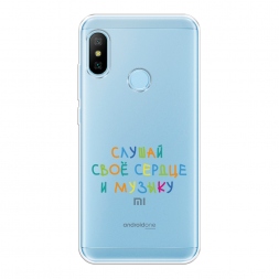 Силиконовый чехол Слушай своё сердце на Xiaomi Redmi 6 Plus