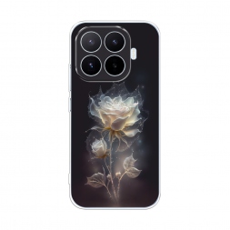 Силиконовый чехол Белая фантазийная роза на Xiaomi 17T