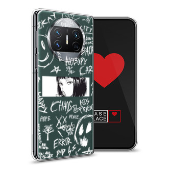 ����������� ����� Manga graffiti white �� Huawei Mate X3