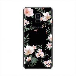 ����������� ����� Beautiful white flowers �� Samsung Galaxy A8 Plus 2018