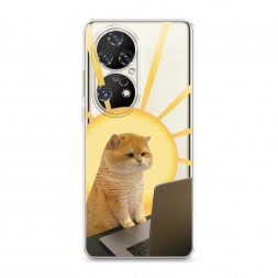 Силиконовый чехол Усердный работник на Huawei P50 Pro