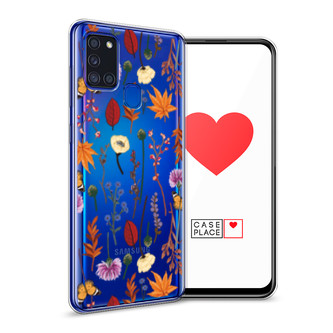 ����������� ����� Orange Purple flowers �� Samsung Galaxy A21s