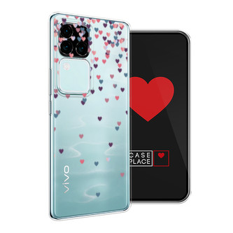 Силиконовый чехол Посыпка сердечки на Vivo S18 Pro
