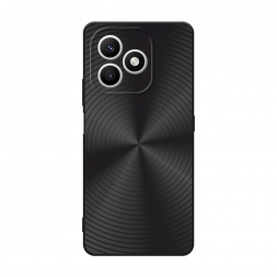 Матовый силиконовый чехол Чёрный винил на Honor X8d
