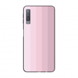 Силиконовый чехол Оттенки розового на Samsung Galaxy A7 2018