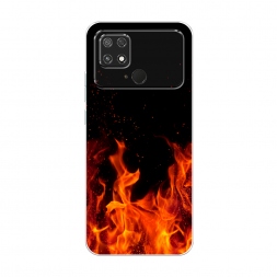 Силиконовый чехол Все в огне на Xiaomi Poco C40