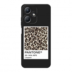 Матовый силиконовый чехол Pantone leopard на Infinix Hot 30 Play