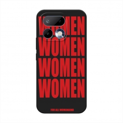 Матовый силиконовый чехол WOMEN на Realme 16 Pro