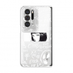 Силиконовый чехол Manga graffiti white на Oppo Find N