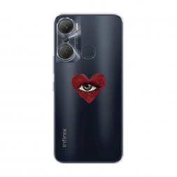 Силиконовый чехол heart eye 2 на Infinix Hot 12 Pro