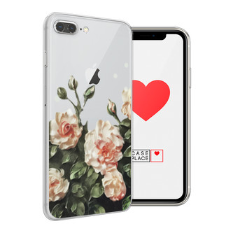 Силиконовый чехол Цветочная картина 2 на iPhone 7 Plus