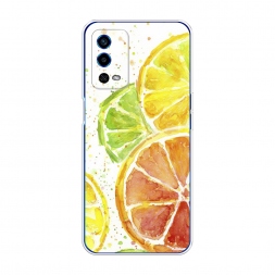 Силиконовый чехол Цитрусовые на Oppo A55 4G