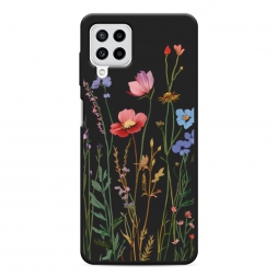 Матовый силиконовый чехол Высокие цветы на Samsung Galaxy M22