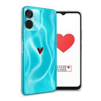 Силиконовый чехол Маленькое красное сердечко на Itel Vision 5 plus