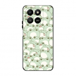 Матовый силиконовый чехол Море жабок на Honor X7d
