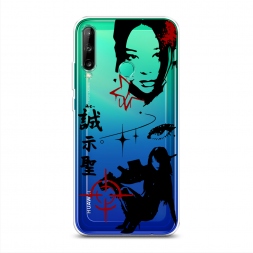 Силиконовый чехол Девушка с винтовкой на Huawei Y7p