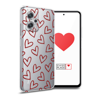 ����������� ����� Little hearts doodles 2 �� Xiaomi Redmi Note 11T Pro Plus