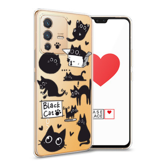 ����������� ����� Black cat doodles �� Vivo V23