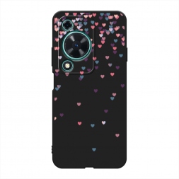 Матовый силиконовый чехол Посыпка сердечки на Huawei Nova Y72