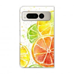 Силиконовый чехол Цитрусовые на Google Pixel Fold