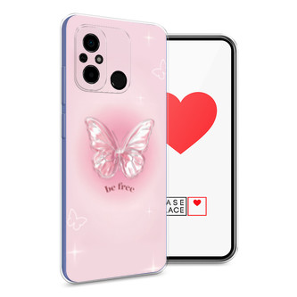 Силиконовый чехол be free butterfly 3 на Xiaomi Poco C55