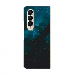 Силиконовый чехол Синий космос на Samsung Galaxy Z Fold 4
