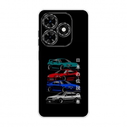 Силиконовый чехол JDM Legend cars на Tecno Spark Go 2024