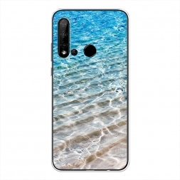 Силиконовый чехол Волны 10 на Huawei P20 lite 2019