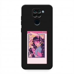 Матовый силиконовый чехол Anime window на Xiaomi Redmi Note 9