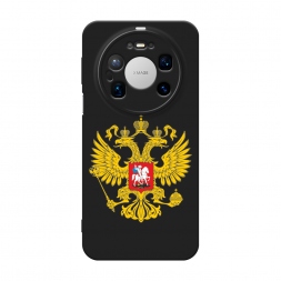 Матовый силиконовый чехол Государственный герб на Huawei Mate 80 Pro Max
