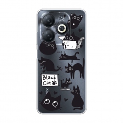 ����������� ����� Black cat doodles �� Infinix Smart 8 HD