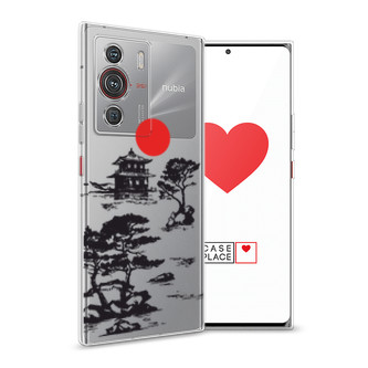 Силиконовый чехол Алое солнце на ZTE Nubia Z40 Pro