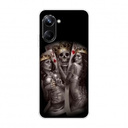 Силиконовый чехол Карты король и королевы на Realme 10 Pro