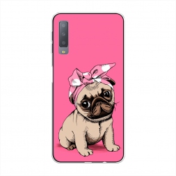 Силиконовый чехол Dog Pin-Up на Samsung Galaxy A7 2018