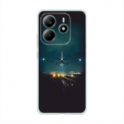 Силиконовый чехол Ночной рейс на Xiaomi Redmi Note 14 5G