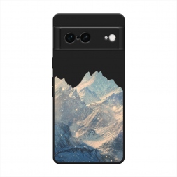 Матовый силиконовый чехол Горы арт 2 на Google Pixel 7