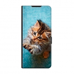 Чехол-книжка Premium Котенок просит есть на Honor X7c